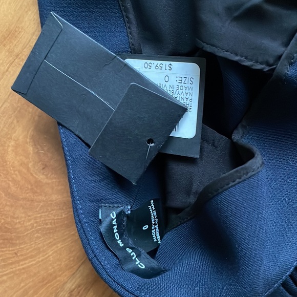 Club Monaco Cigarette Pants navy blue size 0 - Picture 4 of 6